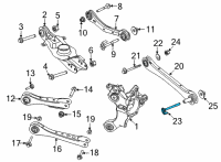 OEM Ford Mustang Mach-E Rear Lateral Arm Outer Bolt Diagram - -W720717-S439