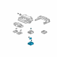 OEM 2008 Honda CR-V Switch Assy., Sunroof & Map Light *NH302L* (PALE QUARTZ) Diagram - 35830-SNA-A31ZD