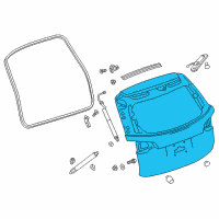 OEM 2018 Chevrolet Equinox Lift Gate Diagram - 84871000