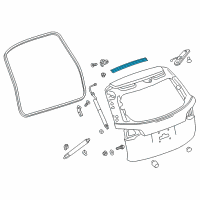 OEM 2019 Chevrolet Equinox Upper Weatherstrip Diagram - 84134253