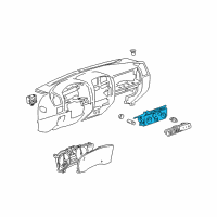 OEM 2009 Chevrolet Colorado Heater & Air Conditioner Control Assembly Diagram - 25841856