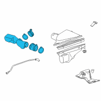 OEM 2017 Cadillac ATS Outlet Duct Diagram - 22964585