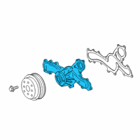 OEM 2019 Lexus ES350 Water Pump Assembly Diagram - 16100-39616