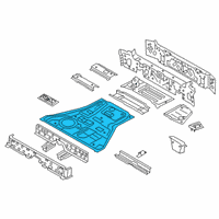 OEM 2022 BMW X5 FLOOR PANEL, REAR:413010 Diagram - 41-00-7-947-330