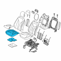 OEM Lincoln MKC Seat Cushion Pad Diagram - KJ7Z-78632A22-B