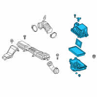 OEM Toyota Corolla Air Cleaner Assembly Diagram - 17700-0T260