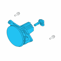 OEM 2014 Ford Mustang Fog Lamp Assembly Diagram - DR3Z-15200-C