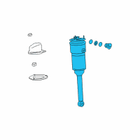 OEM 2012 Lexus LS460 Cylinder Assembly, Pneumatic Diagram - 48090-50271