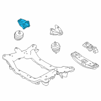 OEM 2012 Hyundai Genesis Engine Support Bracket, Right Diagram - 21815-3M050