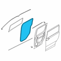 OEM 2018 Ford Transit Connect Body Weatherstrip Diagram - DT1Z-6125324-A