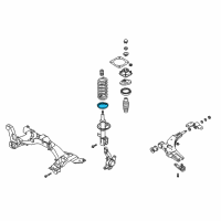 OEM 2001 Kia Spectra Seat-Spring Diagram - 0K20134013B