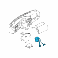 OEM 2002 Kia Spectra Src Assembly Diagram - KSUJ166126