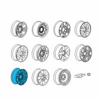 OEM 2018 GMC Sierra 3500 HD Wheel, Alloy Diagram - 84341234
