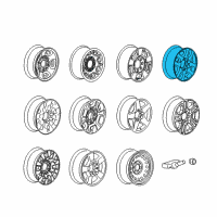 OEM 2014 GMC Sierra 3500 HD Wheel, Alloy Diagram - 9597733