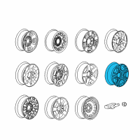 OEM 2018 GMC Sierra 3500 HD Wheel, Alloy Diagram - 84341233