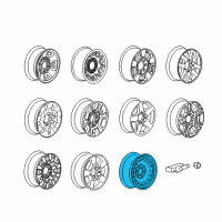 OEM 2015 GMC Sierra 3500 HD Spare Wheel Diagram - 9597724