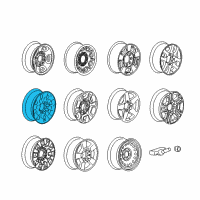 OEM 2018 GMC Sierra 3500 HD Wheel, Alloy Diagram - 22909143