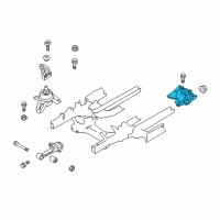 OEM 2015 Hyundai Tucson Transaxle Mounting Bracket Assembly Diagram - 21830-2S001