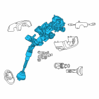 OEM 2002 Dodge Stratus Steering Column Diagram - 4690705AC