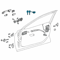 OEM 2022 Toyota Camry Cylinder & Keys Diagram - 69052-06250