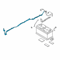 OEM BMW 330i xDrive BATTERY CABLE POSITIVE, BELO Diagram - 61-12-9-107-461