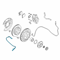 OEM BMW 230i ABS Wheel Speed Sensor Diagram - 34526896322