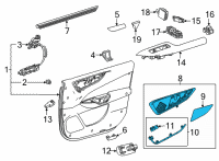 OEM 2022 Lexus NX350h ORNAMENT SUB-ASSY, F Diagram - 67705-78190-C3