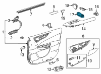 OEM 2022 Lexus NX350h MASTER SWITCH ASSY Diagram - 84040-78050