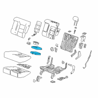 OEM 2018 Chevrolet Equinox Armrest Assembly Diagram - 84400667