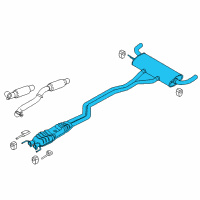 OEM Lincoln Muffler & Pipe Diagram - F2GZ-5230-F