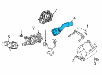 OEM 2022 Toyota Highlander Wiper Switch Diagram - 84652-0R100