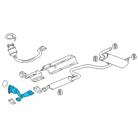 OEM 2007 Saturn Aura Converter & Pipe Diagram - 25881482