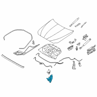 OEM 2016 BMW 550i Lock, Bonnet Active, Left Diagram - 51-23-7-184-441