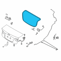 OEM Kia Forte Koup Weather Strip-Trunk Diagram - 873211M200