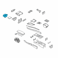 OEM 2012 BMW X5 Oddments Tray Centre Console, Rear Diagram - 51-16-6-973-519