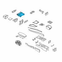 OEM 2012 BMW X5 Drink Holder Diagram - 51-16-6-954-943