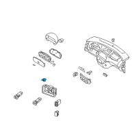 OEM 2011 Hyundai Elantra Switch Assembly-Rear DEFROSTER & PAB Diagram - 93780-2L000-4X