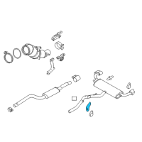 OEM 2014 BMW X6 Bracket, Rear Silencer Right Diagram - 18-20-7-576-352