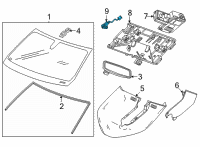 OEM 2022 Chevrolet Suburban In-Car Sensor Diagram - 23410848