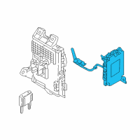 OEM 2018 Hyundai Elantra Brake Control Module And Receiver Unit Assembly Diagram - 95400-F2AW0