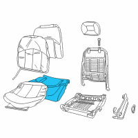 OEM 2001 Buick Century Pad Asm-Passenger Seat Cushion Diagram - 16793533