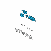 OEM 2004 Cadillac SRX CV Joints Diagram - 88957231