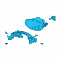 OEM 2014 Honda Civic Foglight Unit, Driver Side Diagram - 33951-TS8-A51