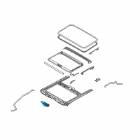 OEM 2014 Kia Forte Koup Motor Assembly-Sunroof Diagram - 81631A7200