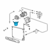OEM 1993 BMW 318is Drying Container Diagram - 64-53-8-372-977