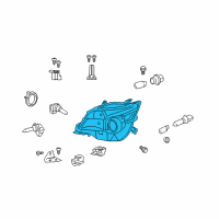 OEM 2011 Lexus GX460 Headlamp Unit Assembly, Right Diagram - 81130-60E81