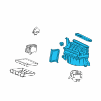 OEM 2011 Acura ZDX Blower Sub Assembly Diagram - 79305-SZN-A41