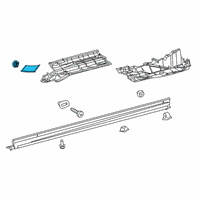 OEM Toyota RAV4 Prime Pillar Trim Diagram - 60117-0R051