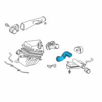 OEM Toyota 4Runner Air Inlet Hose Diagram - 17881-0C010