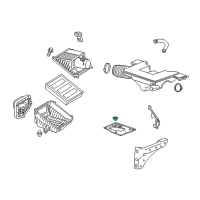 OEM 2015 GMC Sierra 1500 Insulator-Air Cleaner Bracket Diagram - 22739022